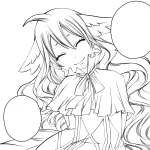 coloriage Fairy Tail à imprimer pour enfant de 8 ans