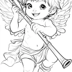 a imprimer coloriage Flute gratuit