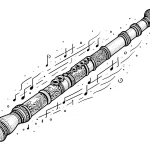 coloriage Flute et dessins