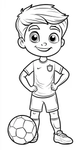 coloriage Foot gratuit à imprimer