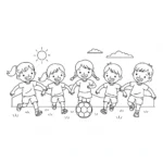 coloriage Foot pour primaire