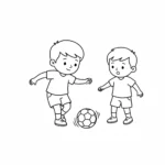 coloriage Foot pour enfant de à imprimer