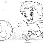 coloriage Foot pour enfant de 3 ans