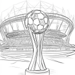 image de coloriage Foot pour enfant