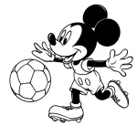 coloriage Foot à imprimer kawaii