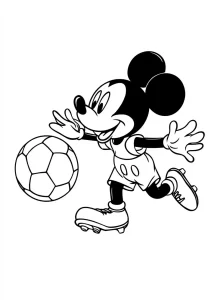 coloriage Foot à imprimer kawaii