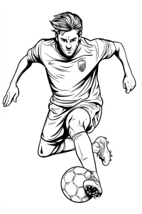 coloriage Foot gratuit à imprimer