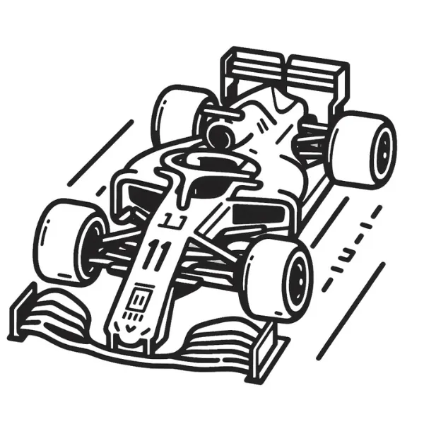 Tranh tô màu Formule 1