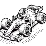 coloriage Formule 1 a colorier en ligne