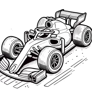 coloriage Formule 1 a colorier en ligne