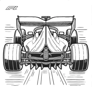 coloriage Formule 1 a imprimer