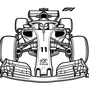 coloriage Formule 1 gratuit a imprimer
