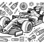 télécharger coloriage Formule 1 gratuit