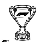 image de coloriage Formule 1 pour enfant