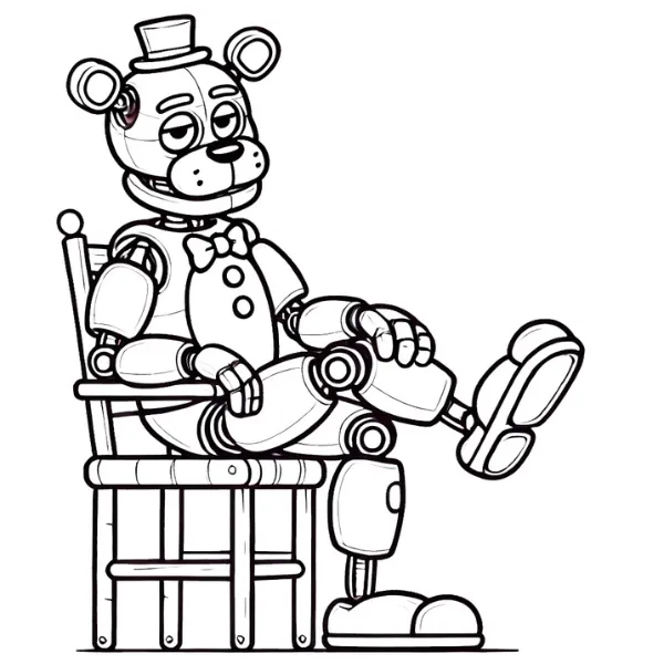 Tranh tô màu Freddy
