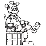 coloriage Freddy pour enfant