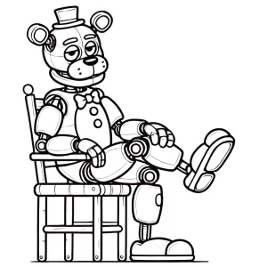 coloriage Freddy pour enfant