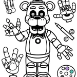 coloriage Freddy et dessin a imprimer