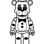 coloriage Freddy pour enfant de 3 ans