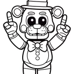 coloriage Freddy à imprimer pdf