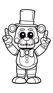 coloriage Freddy à imprimer pdf