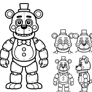 imprimer coloriage Freddy pour enfant