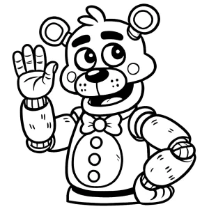 coloriage Freddy a imprimer