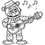 coloriage Freddy a imprimer