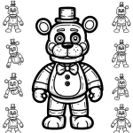télécharger coloriage Freddy gratuit
