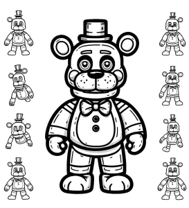 télécharger coloriage Freddy gratuit
