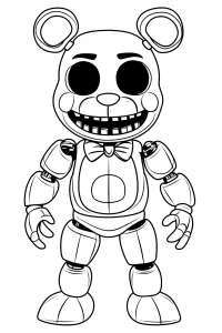 coloriage Freddy pour enfants à télécharger