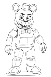 coloriage Freddy à imprimer pdf gratuit