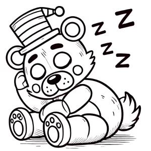 coloriage Freddy a dessiner et imprimer