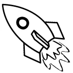 coloriage Fusée a imprimer gratuit