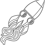 coloriage Fusée pour enfant gratuit