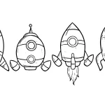coloriage Fusée a imprimer gratuitement