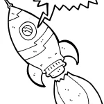 coloriage Fusée pour enfant de 8 ans
