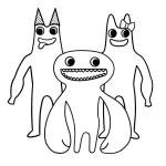 coloriage Garten of Banban gratuit a imprimer