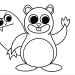 coloriage Garten of Banban pour enfants a imprimer