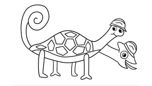 coloriage Garten of Banban et dessin a imprimer
