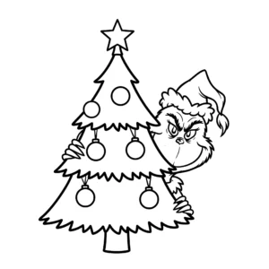 coloriage Grinch à imprimer gratuit