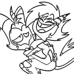 coloriage Hazbin Hotel a colorier en ligne