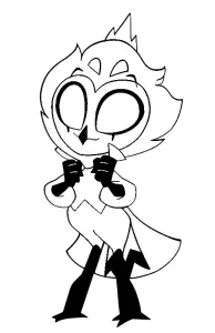 coloriage Hazbin Hotel pour primaire