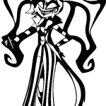 coloriage Hazbin Hotel pour enfant a imprimer gratuit