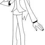 coloriage Hazbin Hotel à imprimer pour enfant de 4 ans