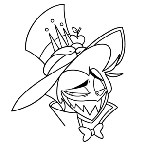coloriage Hazbin Hotel et decoupage a imprimer gratuit
