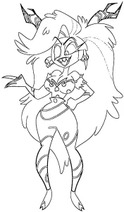 coloriage Hazbin Hotel d