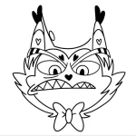 coloriage Hazbin Hotel et decoupage