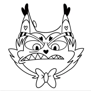 coloriage Hazbin Hotel et decoupage