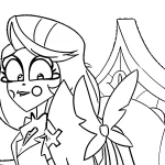 coloriage Hazbin Hotel pour enfant de 2 ans